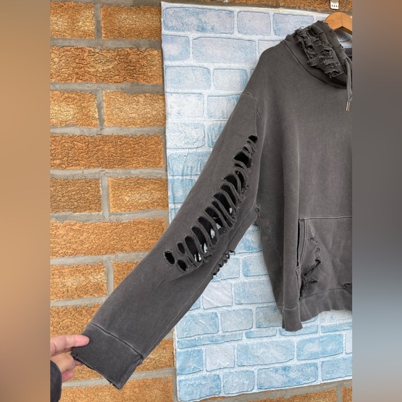 NSF  Destroyed French Terry Hoodie men’s size small - Picture 5 of 14